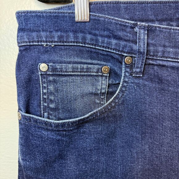 Flint and Tinder Jeans Mens 38x33 Blue Wash Slim Tapered Made in USA Denim - Picture 3 of 13